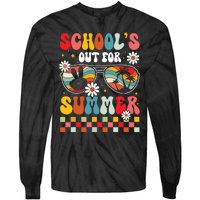 Schools Out For Summer Last Day Of School Teacher Boy Girl Tie-Dye Long Sleeve Shirt