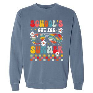 Schools Out For Summer Last Day Of School Teacher Boy Girl Garment-Dyed Sweatshirt