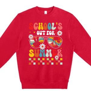 Schools Out For Summer Last Day Of School Teacher Boy Girl Premium Crewneck Sweatshirt