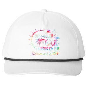 Schools Out Forever Retirement 2024 Retired Teacher Snapback Five-Panel Rope Hat