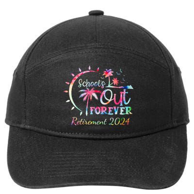 Schools Out Forever Retirement 2024 Retired Teacher 7-Panel Snapback Hat