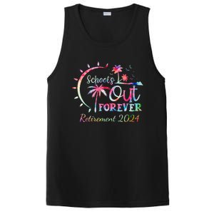 Schools Out Forever Retirement 2024 Retired Teacher PosiCharge Competitor Tank