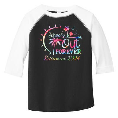 Schools Out Forever Retirement 2024 Retired Teacher Toddler Fine Jersey T-Shirt