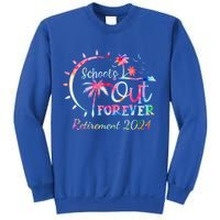 Schools Out Forever Retirement 2024 Retired Teacher Sweatshirt