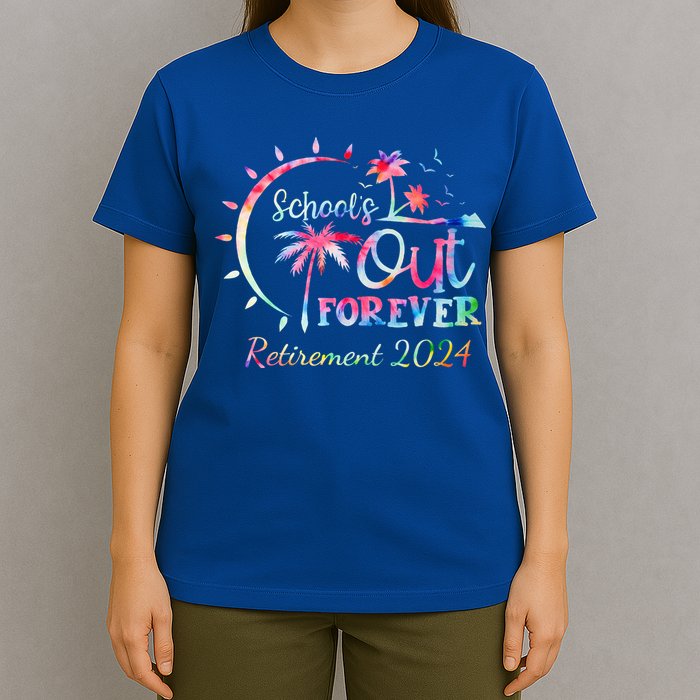 Schools Out Forever Retirement 2024 Retired Teacher T-Shirt