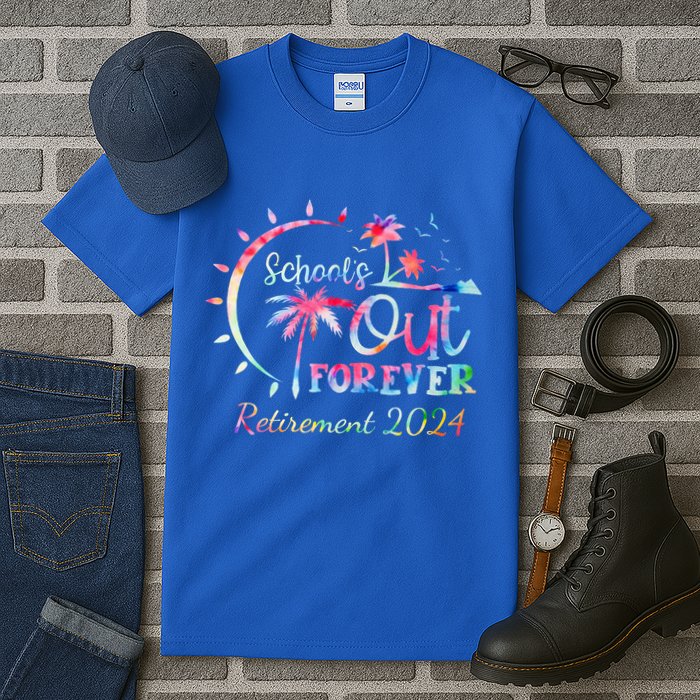 Schools Out Forever Retirement 2024 Retired Teacher Tall T-Shirt