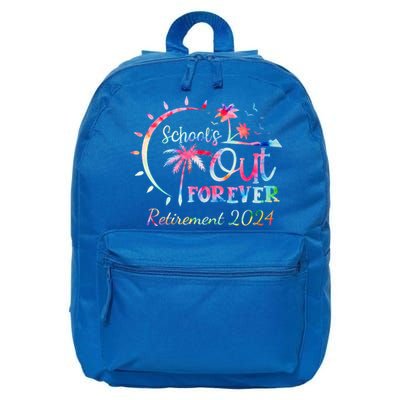 Schools Out Forever Retirement 2024 Retired Teacher 16 in Basic Backpack