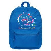 Schools Out Forever Retirement 2024 Retired Teacher 16 in Basic Backpack