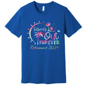 Schools Out Forever Retirement 2024 Retired Teacher Premium T-Shirt