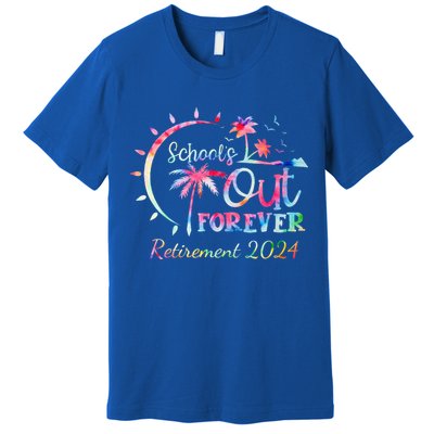 Schools Out Forever Retirement 2024 Retired Teacher Premium T-Shirt