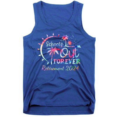 Schools Out Forever Retirement 2024 Retired Teacher Tank Top