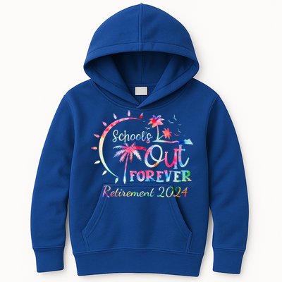 Schools Out Forever Retirement 2024 Retired Teacher Kids Hoodie
