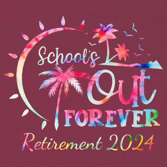 Schools Out Forever Retirement 2024 Retired Teacher 16oz Travel Tumbler