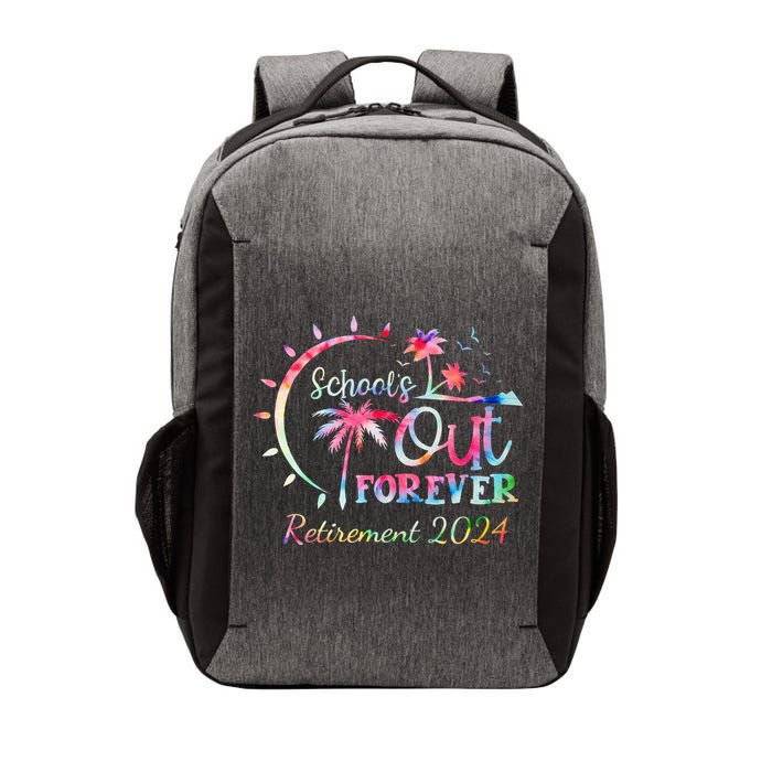 Schools Out Forever Retirement 2024 Retired Teacher Vector Backpack