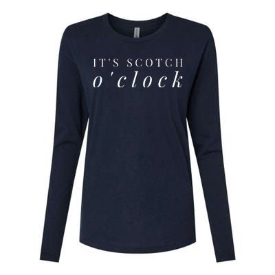 Scotch OClock Funny Whiskey Lover Bartender Drinking Tee Womens Cotton Relaxed Long Sleeve T-Shirt