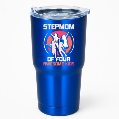 Stepmom Of Four Awesome Mother's Day Stepmother Mom Gift Tumbler