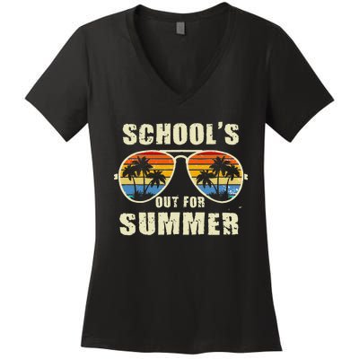 Schools Out For Summer Last Day Of School Women's V-Neck T-Shirt