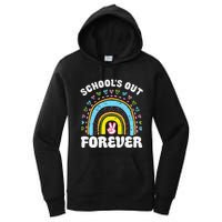 School's Out Forever Rainbow Teacher Retirement Teacher Life Women's Pullover Hoodie