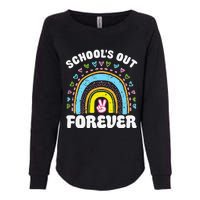 School's Out Forever Rainbow Teacher Retirement Teacher Life Womens California Wash Sweatshirt