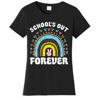 School's Out Forever Rainbow Teacher Retirement Teacher Life Women's T-Shirt