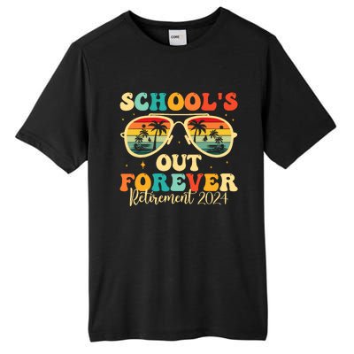 SchoolS Out Forever Retirement 2024 Retired Teacher Tall Fusion ChromaSoft Performance T-Shirt