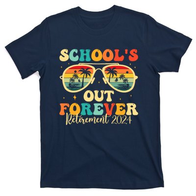 SchoolS Out Forever Retirement 2024 Retired Teacher T-Shirt