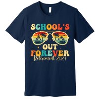 SchoolS Out Forever Retirement 2024 Retired Teacher Premium T-Shirt