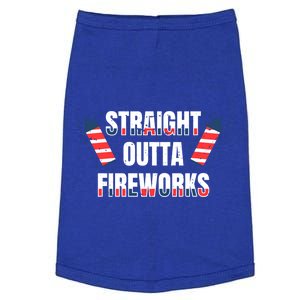 Straight Outta Fireworks Firecrackers 4th Of July Gift Doggie Tank