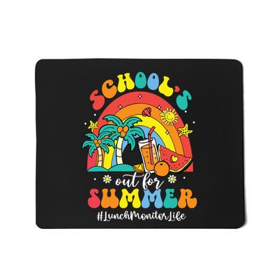 Schools Out For Summer Lunch Monitor Life Rainbow Mousepad