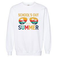 Schools Out For Summer Retro Last Day Of School Teacher Boy Garment-Dyed Sweatshirt