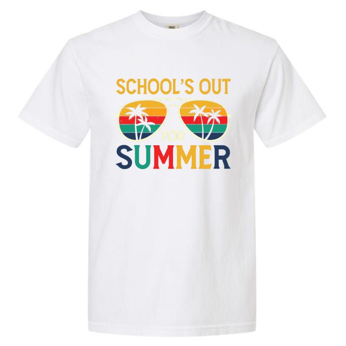 Schools Out For Summer Retro Last Day Of School Teacher Boy Garment-Dyed Heavyweight T-Shirt