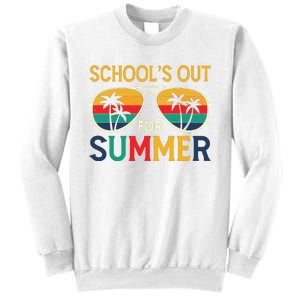 Schools Out For Summer Retro Last Day Of School Teacher Boy Sweatshirt