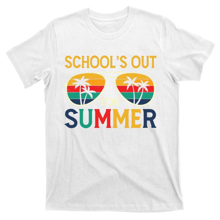 Schools Out For Summer Retro Last Day Of School Teacher Boy T-Shirt