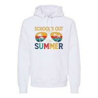 Schools Out For Summer Retro Last Day Of School Teacher Boy Premium Hoodie