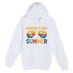 Schools Out For Summer Retro Last Day Of School Teacher Boy Premium Pullover Hoodie