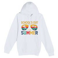 Schools Out For Summer Retro Last Day Of School Teacher Boy Premium Pullover Hoodie