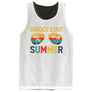 Schools Out For Summer Retro Last Day Of School Teacher Boy Mesh Reversible Basketball Jersey Tank