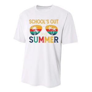 Schools Out For Summer Retro Last Day Of School Teacher Boy Performance Sprint T-Shirt