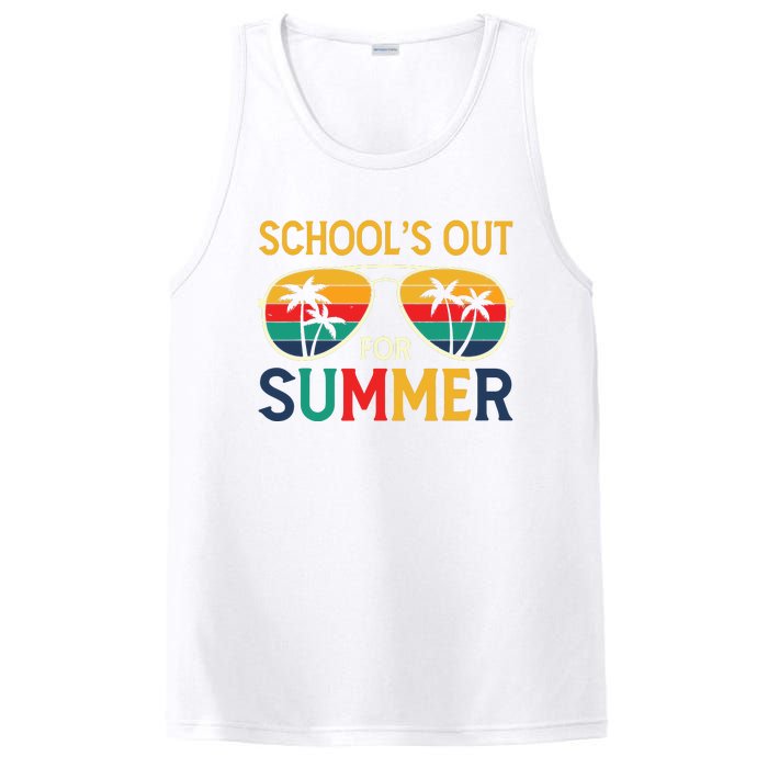 Schools Out For Summer Retro Last Day Of School Teacher Boy PosiCharge Competitor Tank