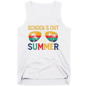 Schools Out For Summer Retro Last Day Of School Teacher Boy Tank Top