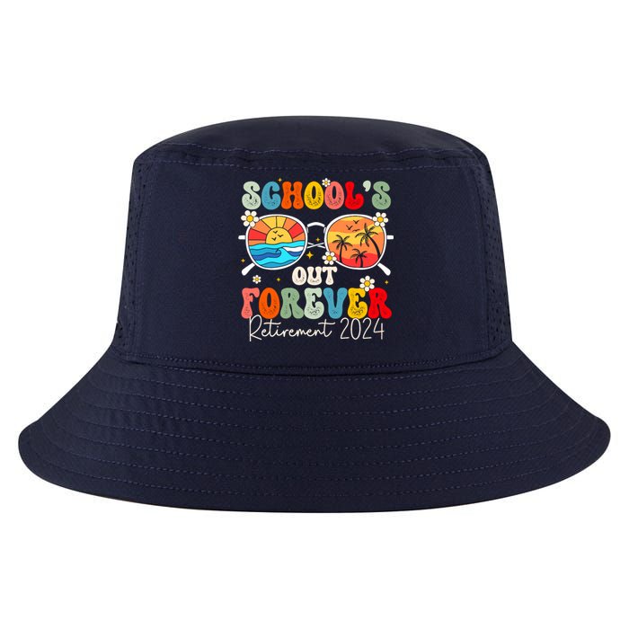 SchoolS Out Forever Retired Teacher Retirement 2024 Cool Comfort Performance Bucket Hat