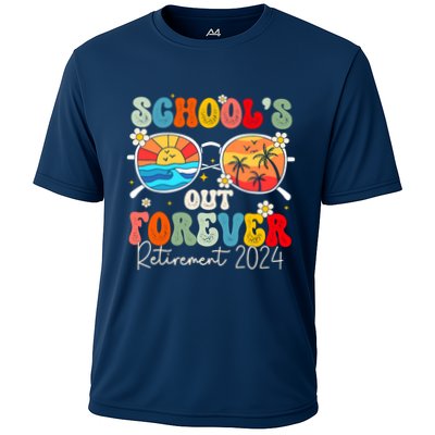 SchoolS Out Forever Retired Teacher Retirement 2024 Performance Shirt