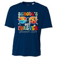 SchoolS Out Forever Retired Teacher Retirement 2024 Cooling Performance Crew T-Shirt