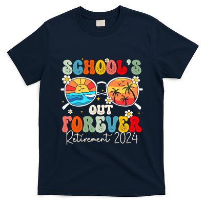 SchoolS Out Forever Retired Teacher Retirement 2024 T-Shirt