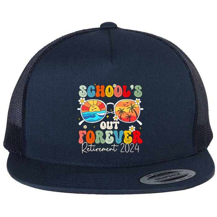 SchoolS Out Forever Retired Teacher Retirement 2024 Flatbill Hat