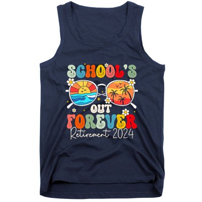 SchoolS Out Forever Retired Teacher Retirement 2024 Tank Top