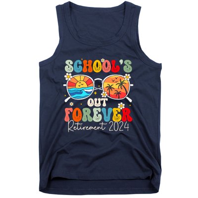 SchoolS Out Forever Retired Teacher Retirement 2024 Tank Top