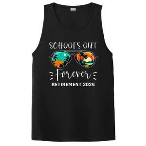 SchoolS Out Forever Teacher Retirement 2024 Retired Teacher PosiCharge Competitor Tank