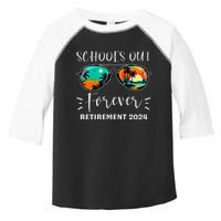 SchoolS Out Forever Teacher Retirement 2024 Retired Teacher Toddler Fine Jersey T-Shirt