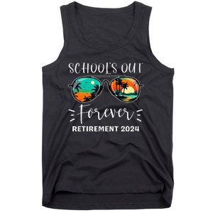 SchoolS Out Forever Teacher Retirement 2024 Retired Teacher Tank Top